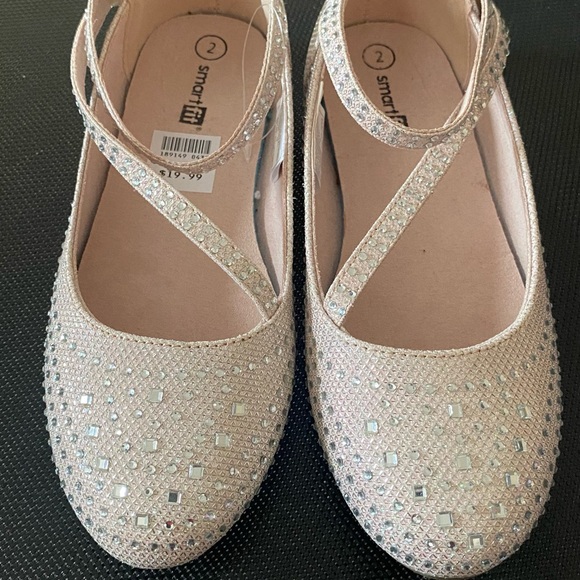 Girls pink dress flats - Picture 2 of 4